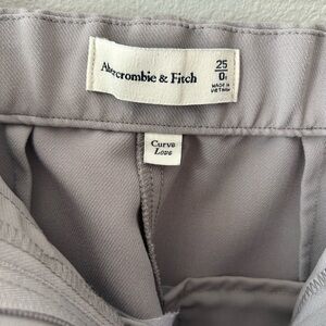 Abercrombie & Fitch Sloane Trouser Pant Curve Love 25/0 Regular - Grey